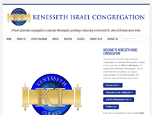 Tablet Screenshot of kenessethisrael.org